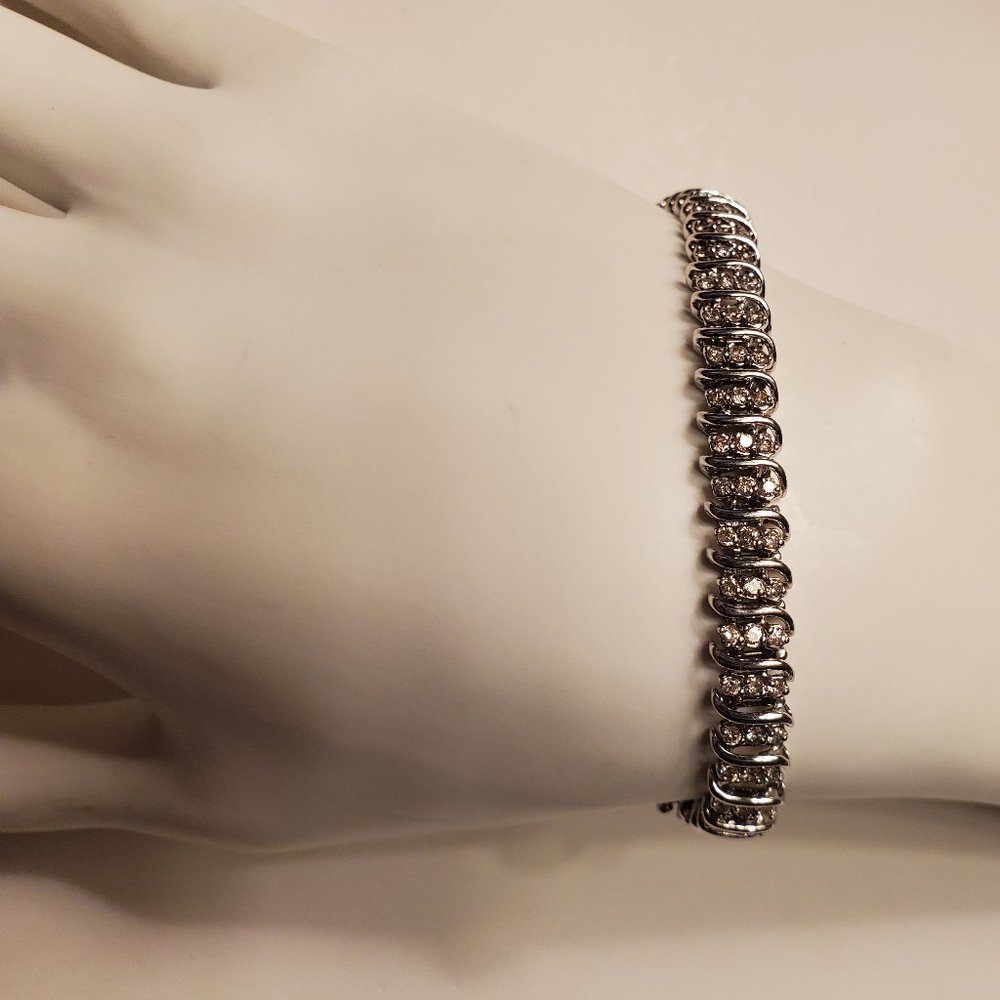 DIAMOND TENNIS BRACELET 14K WHITE  GOLD